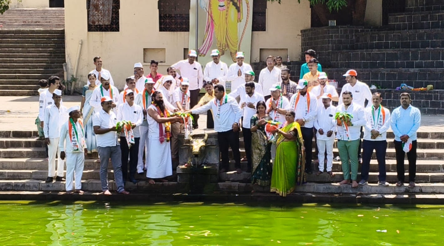 राष्ट्रवादी काँग्रेस पार्टी राष्ट्रीय अध्यक्ष उपमुख्यमंत्री “अजित पवार” यांचे मार्गदर्शनाखाली व आमदार “हिरामण खोसकर साहेब” यांचे नेतृत्वाखाली कलश यात्रा