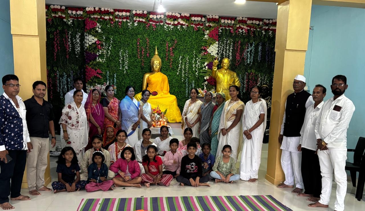 महाबोधी महाविहार व इतिहास यावर घोटी येथे प्रेरणादायी प्रवचन; वर्षावास पुष्प ४थे साजरे